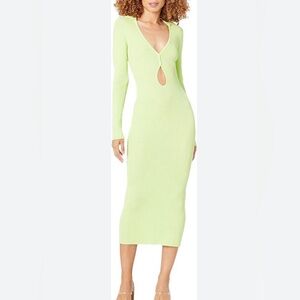 Bardot Rosario Knit Dress Lime‎ Green Size Small